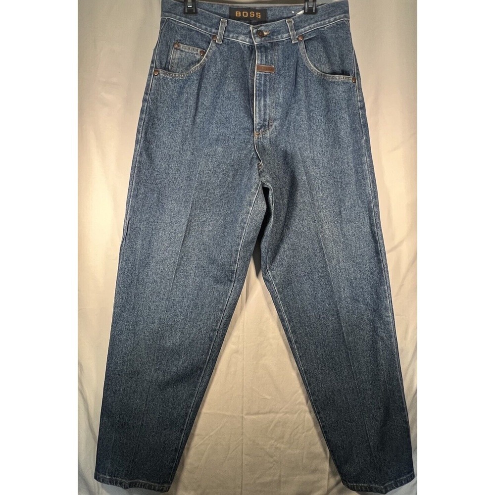 Vintage Boss Jeans Men's 34 Blue Denim Y2K‎ - Picture 2 of 10